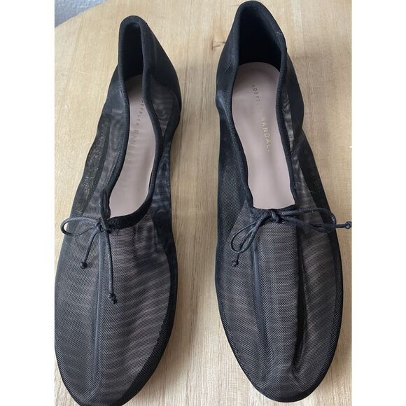 New $250 Loeffler Randall Landon Black Mesh Ballet Flat Women's US 9.5B - Picture 5 of 7